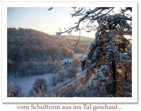 vom Schulturm aus ins Tal geschaut...